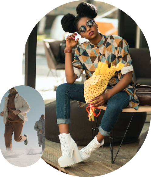 AI-powered personalized search illustrated with a woman